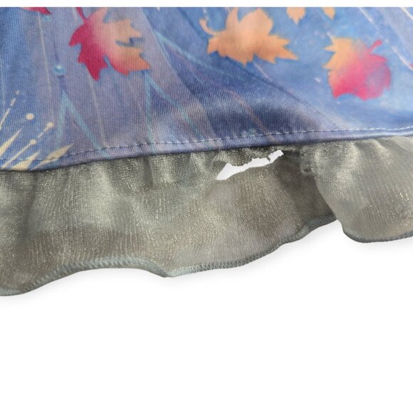 Disney Frozen 2 Elsa Themed Blue Lightweight Nightgown Size 6 - Picture 3 of 12